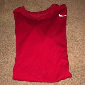Red Nike shirt